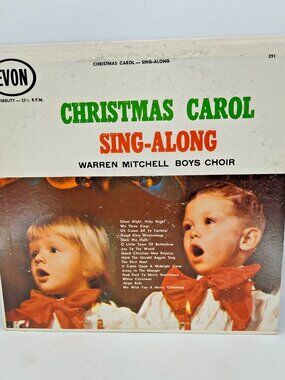 Christmas Carol Sing-Along – Warren Mitchell Boys Choir  Evon Records Vinyl LP